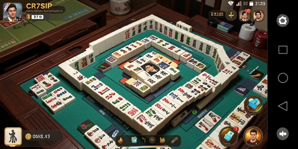 Tampilan gameplay seru dari CR7SIP yang penuh tantangan Mahjong.