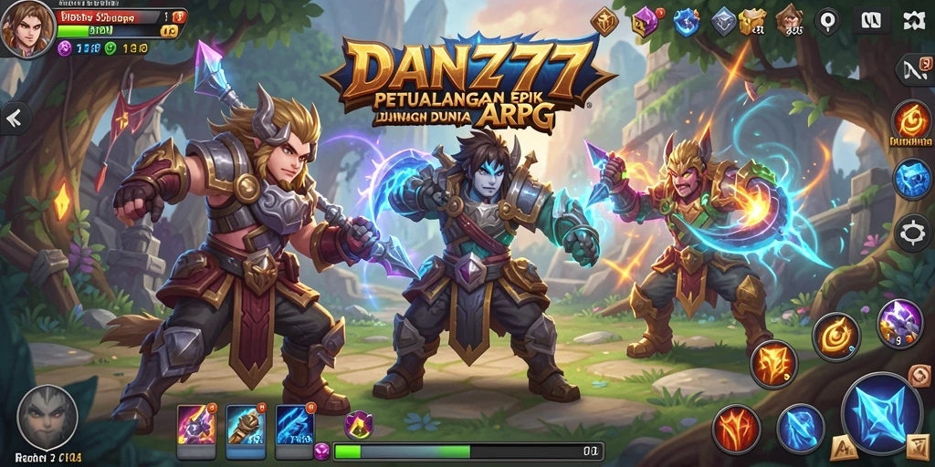 Gameplay mendebarkan penuh aksi dalam petualangan ARPG.