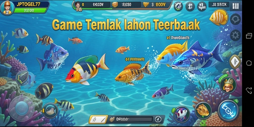 Tangkapan layar gameplay JPTOGEL77 menampilkan aksi menembak ikan yang seru.