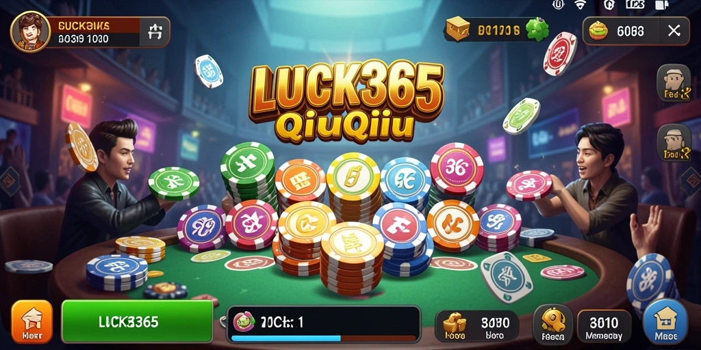 Screenshot gameplay LUCK365 menampilkan aksi seru QiuQiu.