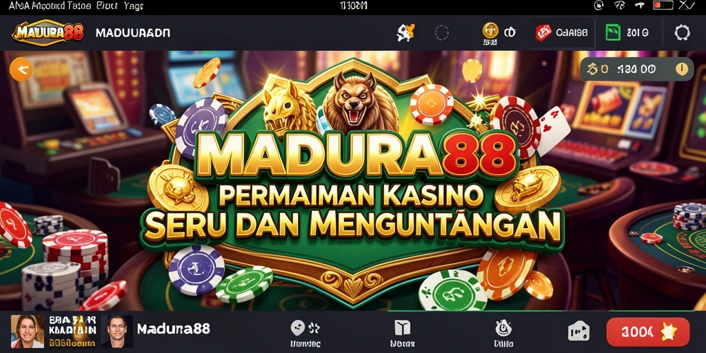 Tangkapan layar gameplay Kasino yang mendebarkan di MADURA88.